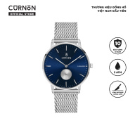 Đồng hồ nam Curnon Kashmir Swank dây thép cao cấp - Thiết kế 3 kim thời trang - Kính Sapphire, chống nước 3ATM - Hàng chính hãng thumbnail