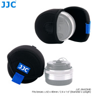 Hộp đựng ống kính bằng nhựa tổng hợp JJC bảo vệ ống kính cho ống kính Canon Nikon Fuji Fujifilm Olympus Panasonic Samsung Sigma Tamron, mềm, thoải mái, bền và đàn hồi, có carabiner thumbnail