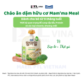 (date 31.05.2022) COMBO 2 gói cháo ăn dặm Mam ma Mael vị Súp lơ xanh thịt gà nhập khẩu Hàn Quốc dành cho bé từ 9M