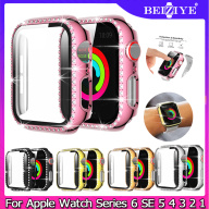 Vỏ kim cương với màng thủy tinh cho Apple Watch 6 SE 5 4 3 2 1 Series Vỏ hộp 44mm 40mm 42mm 38mm cho Apple watch Vỏ kính bảo vệ bằng gạch thumbnail