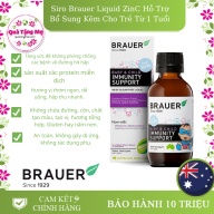 Tăng cường sức đề kháng Brauer Baby & Child Immunity Support (100ml) vitamin tổng hợp SALE KHÔNG HỘP thumbnail