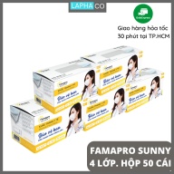 [HCM]Combo 5 hộp Khẩu trang y tế 4 lớp SUNNY kháng khuẩn uy tín FDA Nam Anh Famapro Sunny (50 cái hộp) thumbnail