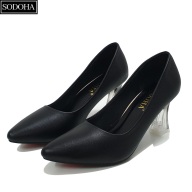 Giày cao gót nữ SODOHA đế cao 7cm thiết kế da mềm đế êm kiểu dáng trẻ trung hiện đại SDH617 thumbnail