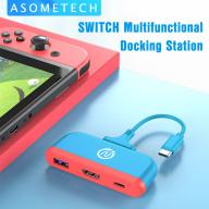 ASOMETECH Dock TV Nintendo Switch Dock Cho Nintendo Switch Trạm Nối Di Động Đa Chức Năng Sạc USB C Sang 4K Tương Thích HDMI USB 3.0 PD Cho Macbook Pro Máy Tính Xách Tay thumbnail