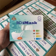 Hộp 50 khẩu trang 3D mask kháng Khuẩn Duy Khánh - Hàng chính hãng Công Ty (Màu trắng) thumbnail