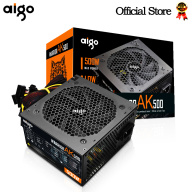 Aigo AK 500W PC PSU Power Supply unit 80plus Black Gaming Quiet 120mm rgb Fan 24pin 12V ATX Desktop computer Power Supply BTC thumbnail