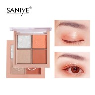 Bảng phấn mắt SANIYE 4 màu có nhũ trang điểm mắt đáng yêu E0430 - INTL thumbnail
