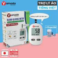 Máy đo đường huyết Yamada - Giọng nói tiếng Việt thông minh, thử tiểu đường, đo chỉ số hồng cầu HCT, tặng 10 que thử thumbnail