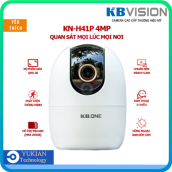 Camera IP Không Dây Wifi KBONE KN - H41P 4.0MP 2K HD Siêu Nét Xoay 360 Tích Hợp Còi Báo Động - Bản nâng cấp KBONE H21P H21PW H21PA, Camera Thương Hiệu Mỹ
