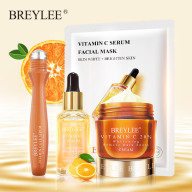 BREYLEE Skin Care Set Vitamin C Whitening Serum Facial Mask Face Cream Eye Cream Roller Remove Dark Circles thumbnail