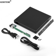 Kebeteme 12.7 Mm USB 2.0 Bên Ngoài DVD CD-ROM Dành Cho Laptop Máy Tính Đĩa Quang SATA Sang SATA bên Ngoài DVD Kèm thumbnail