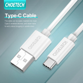 [Siêu Sale] Cáp sạc nhanh CHOETECH USB type C bện nylon cho điện thoại thông minh iPad - INTL
