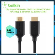 [New 100% nobox]Dây Cáp HDMI Belkin F3Y021bt15M 4K 3D Full HD 1080p & Ethernet 10.2Gbps (15m) - Hàng Chính Hãng thumbnail