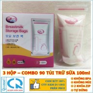 3 Hộp - 69 túi trữ sữa mẹ 100ml GB BABY G30 (Công nghệ Hàn Quốc) -Tốt & rẻ sv Unimom Sunmum Sami Cmbear Ichiko Pur Natur Kichilachi Spectra Medela Lansinoh thumbnail