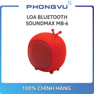 Loa Bluetooth Soundmax MB-6 (Đỏ) - Bảo hành 12 tháng thumbnail