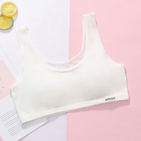 Girl fixed cup] [cotton underwear 11-16-18 - year - old student development small vest adolescence bra cover 5