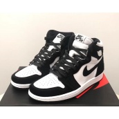 Giày thể thao Jordan 1 High Twist ( Panda 1 1) Đen Trắng giày JORDAN đen trắng giày jd Cổ Cao Nam Nữ Hot Trend 2021