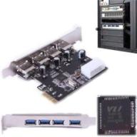 Bộ Chuyển Đổi Thẻ PCI Express 4 Cổng PCI-E Sang USB 3.0 HUB VL805 Tốc Độ 5 Gbps thumbnail