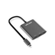 Wavlink Bộ Chuyển Đổi 3 Trong 1 USB 3.1 Type-C Sang HDMI Có Giao Điện (PD) Cấu Tạo Bằng Nhôm 1 Cổng Superspeed USB 3.0 (Màu Xám) thumbnail