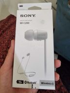 Tai nghe Bluetooth Sony WI-C200 Trắng - Fullbox - Chính hãng Sony - BH 12 Tháng - Được tặng không dùng nên bán. thumbnail
