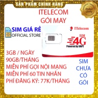 Sim 4G Vina gói 3GB ngày (90GB tháng) + Miễn phí gọi nội mạng Vinaphone - Giống như sim 4G Vinaphone VD89P (VD89 Plus) - Shop Sim Giá Rẻ thumbnail
