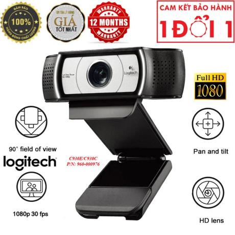 Webcam Logitech C930E C930C - Hàng Nhập Khẩu - Webcam Logitech C930C-930E(960-000976), Video Call Full Hd, Lấy Nét Tự Động, Ống Kính Zeiss Zoom 4x, Dual Mic 1