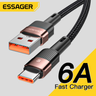 Essager 6A 66W USB C cable for Samsung Xiaomi Oppo Huawei mate 40 Pro fast charging USBC charger data cable thumbnail