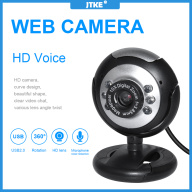 Webcam HD Kỹ Thuật Số JTKE USB Có Micro, Máy Quay Web 30 Mega Pixel Camera Máy Tính 6 LED HD MIC Dành Cho Máy Tính Xách Tay PC Dành Cho Skype thumbnail