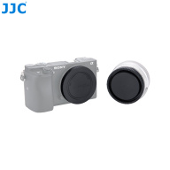 Bộ phụ kiện JJC 2 gói E-mount nắp thân máy và nắp ống kính phía sau cho Sony A6000 A6100 A6300 A6400 A6500 A6600 A5100 A5000 A7C A7 III II A7R IV III II A7S III II A9 NEX-7 NEX-6 trở lên máy ảnh và ống kính không gương lật Sony thumbnail
