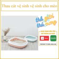 Khay vệ sinh chó mèo Thau cát vệ sinh vệ sinh cho cún mèo thumbnail