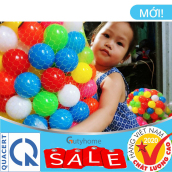 Combo 100 Bóng Nhựa Nhà Banh Đồ chơi trẻ em cho bé chơi nhà bóng lều bóng bể phao bơi Chính Hãng Việt Nam ( 95 -100 quả )
