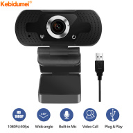 Kebidumei Webcam Full HD 1080P, Camera PC Mini Camera Web 1080P 30 Khung Hình Giây Linh Hoạt Kèm Micro Dành Cho Video Skype Ghi Âm Hội Nghị Phát Trực Tiếp thumbnail