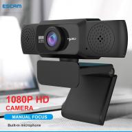 ESCAM Camera Máy Tính USB HXSJ S5 1080P HD, Webcam Micro Tích Hợp Dành Cho Lớp Học Công Việc Trực Tuyến thumbnail