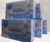 Combo 5 hộp khăn giấy Let-green loại 160 tờ hộp