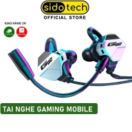 Tai nghe gaming chơi game cho điện thoại SIDOTECH G11 có mic chơi PUBG mobile FF ROS Tốc chiến mic rời 360 thumbnail