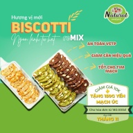 Bánh hạt dinh dưỡng Healthy ăn kiêng giảm cân Biscotti Macha Chocolate Vani Mix vị Thơm Ngon 500gram - Natural Meal thumbnail
