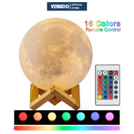 Đèn led mặt trăng Moon Lamp 3D size 12cm cảm biến đổi màu 16 màu và 3 màu - Venado thumbnail