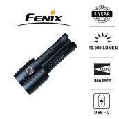 Đèn Pin, đèn sạc, đèn flash cao cấp FENIX LR35R sáng 10000lm chiếu xa 500m, sạc nhanh Type -C và sử dụng 2 pin 21700 (kèm theo) Đèn Đèn pin