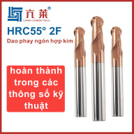 Dao phay ngón hợp kim cứng (Solid Carbide), 55 HRC 2F ball Milling Cutters thumbnail