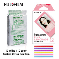 Fujifilm Instax Phim Mini Fillm Màu Trắng Trơn + Màu Hồng Nước Chanh, Camera Liên Kết Mini Cho FujiFilm Mini 11 7S 8 9 90 Liplay SP-1 Polaroid 300 50S SP-2 Máy Ảnh Tức Thì Lomo Lomography thumbnail