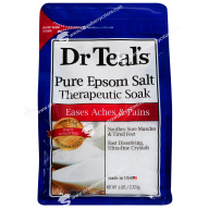 Muối Tắm (Ngâm) Tinh Khiết Hỗ Trợ Giảm Đau Nhức Dr Teal s Therapeutic Solutions Pure Epsom Salt Soaking Solution, Gói 2.72 Kg (6 Lb.) thumbnail