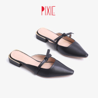 Giày Sục 3cm Mũi Nhọn Nơ Thắt Pixie X674 thumbnail