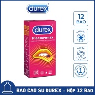 FREESHIP Bao cao su Durex Pleasuremax gân gai 12s [Che tên sản phẩm] thumbnail