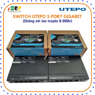 [Switch công nghiệp] Thiết bị chuyển mạch Switch 5 Port UTEPO chuẩn công nghiệp, eHQP Shop, chất lượng, bền bỉ, hỗ trợ VLAN, chống sét lan truyền 6.000V, CCTV Mode, thích hợp cho các nhu cầu khác nhau. thumbnail
