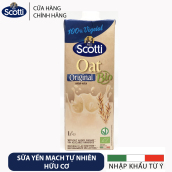 Sữa Yến Mạch Tự Nhiên Hữu Cơ Riso Scotti - Bio Original Oat Drink - 1L