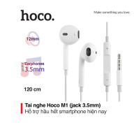 Tai nghe Hoco M1 jack 3.5mm trang bị microphone thiết kế nhỏ gọn dài 120cm thumbnail