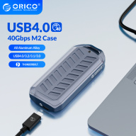 ORICO Vỏ SSD LSDT Usb4. 0 M2 Vỏ NVMe 40gbps M2 Tương Thích Với Thunderbolt 3 4 USB 3.2 3.1 3.0 Giao Thức Type C (M2V02) thumbnail