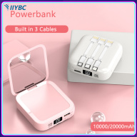 IIYBC Mini Power Bank 20000mAh 10000mAh Tích Hợp Cáp USB Loại C Powerbank Với Gương Trang điểm Cho IPhone 12 Samsung Xiaomi Poverbank thumbnail