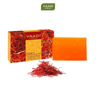Xà bông tắm tinh chất nhụy hoa nghệ tây trắng sáng da, giảm mụn Vaadi Herbals Luxurious Saffron Soap 75mg thumbnail