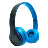 Tai nghe chụp tai cao cấp có khe thẻ nhớ Bluetooth P47 (Đen Đỏ) 1000002735 có dây aux kết nối điện thoại máy tính laptop thumbnail